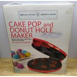 Bella Cucina Cake Pop And Donut Hole Maker Red 2011 Recipe Guide Artful Food